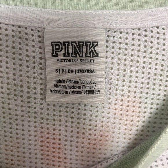 PINK Victoria's Secret Tie Dye Pastel Mesh Top Size S - Picture 3 of 5